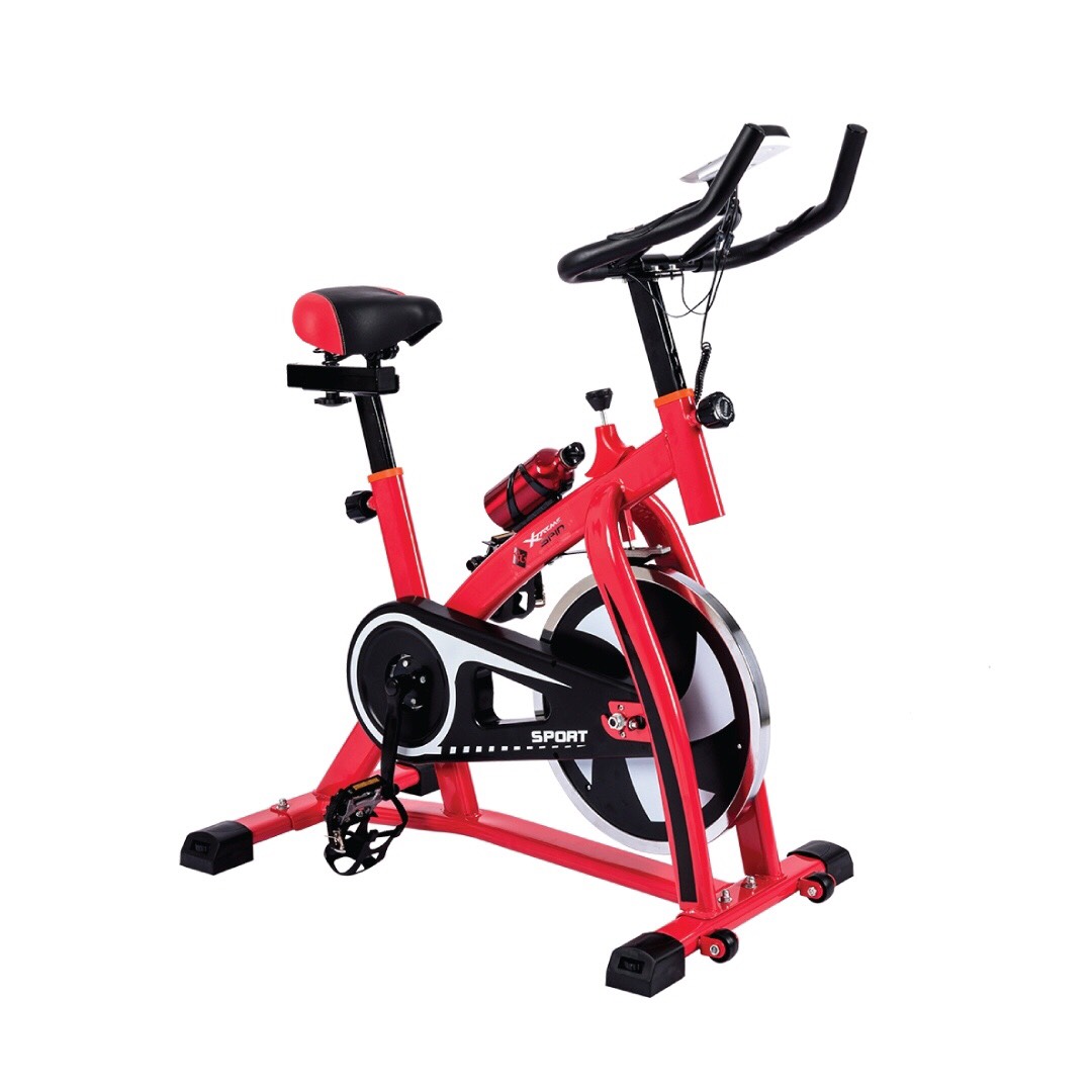 GYM - Xe đạp tập thể dục thể thao Spining bike Mẫu S-300 mới (Đỏ phối đen)