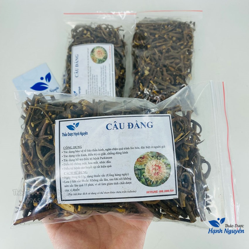 Cây câu đằng 1kg, cây móc câu khô, sạch, hỗ trợ ổn định huyết áp, giảm đau đầu, chóng mặt
