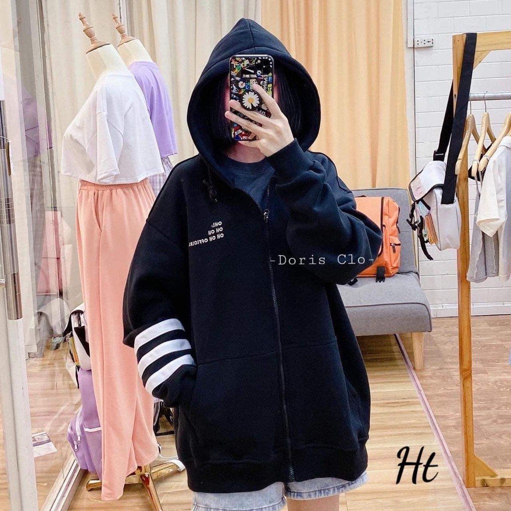 Áo khoác nỉ 3 sọc tay HTH1120