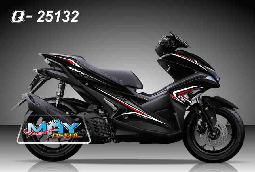 Tem rời NVX dán xe đen