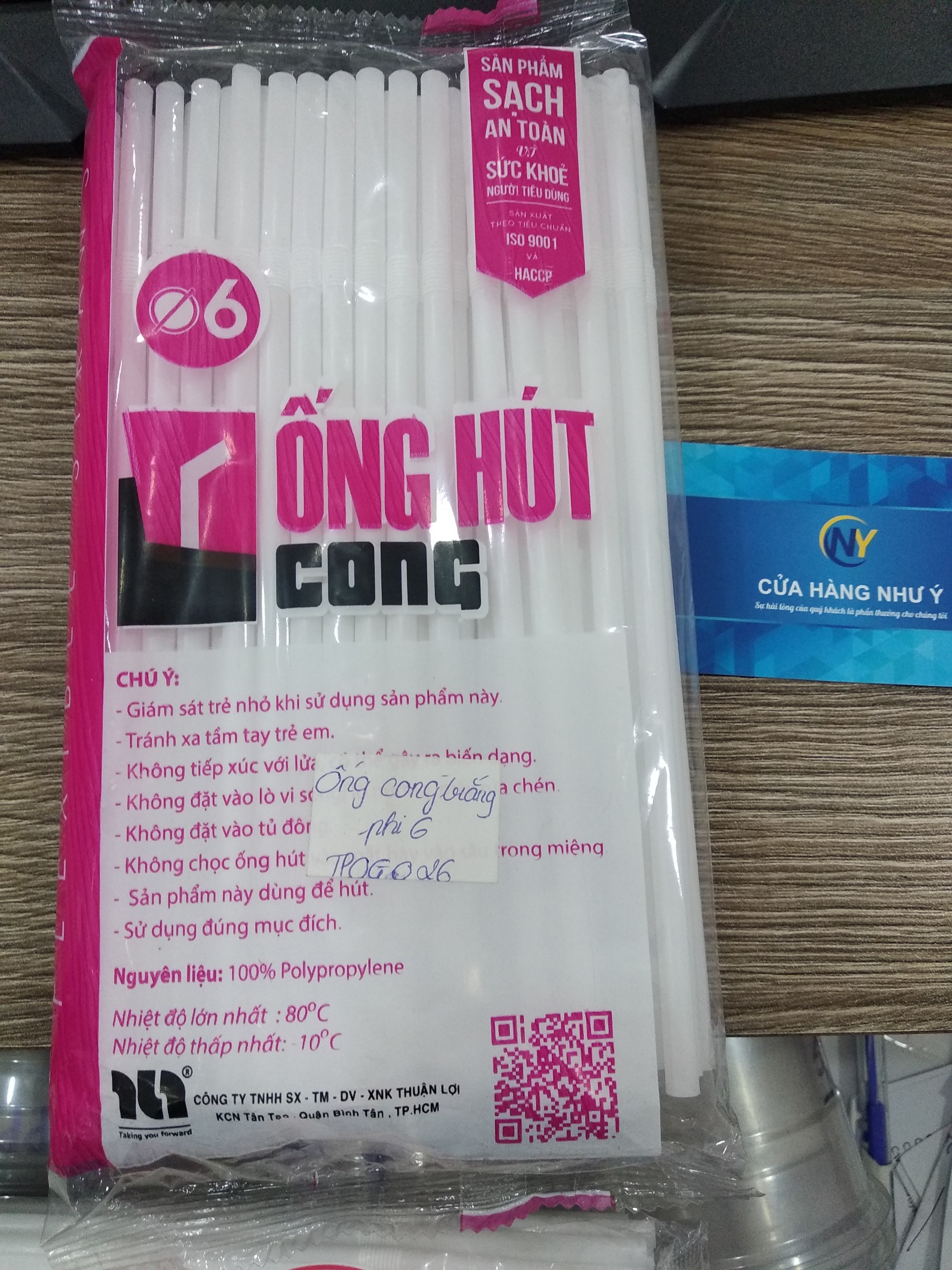 SET 5 Gói Ống Cong Trắng phi 6 (uống nước ngọt, cafe)