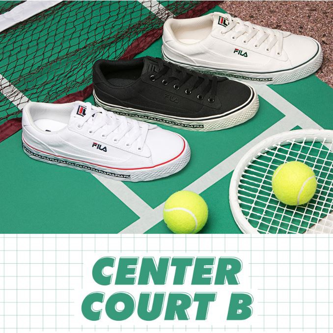 ❁❁❁ [Hàng Auth - trắng chỉ xanh] ❁ Fila Classic Center Court B - cổ điển ❁❁❁