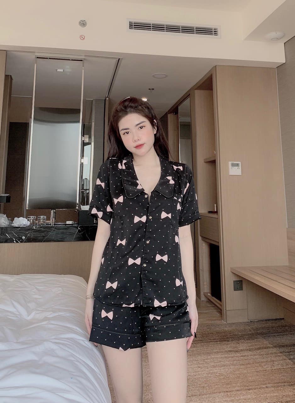 Đồ Pijama Cánh Dơi Siêu Hot Chất Lụa Mango