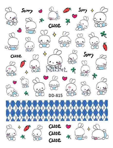 STICKER DÁN MÓNG CHỦ ĐỀ HOẠT HÌNH