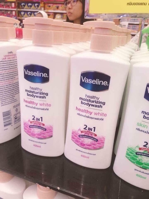 [Nhập RAISINGSTAR18, giảm 30k cho đơn 99k]Sữa tắm vaseline 2in1 Thái lan 450ml