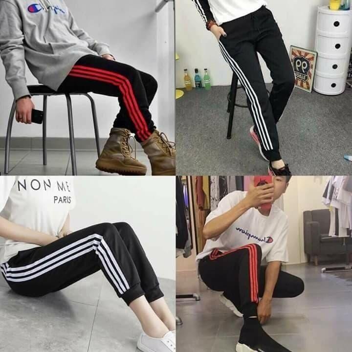 Quần Jogger Phối sọc Thời TRang Nam Nữ