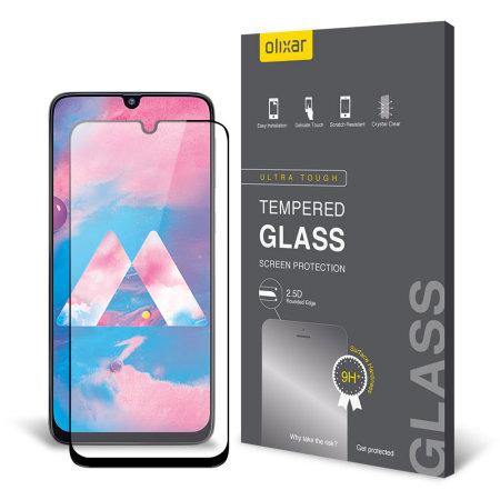 Full Screen Tempered Glass Samsung Galaxy M30 (Black)