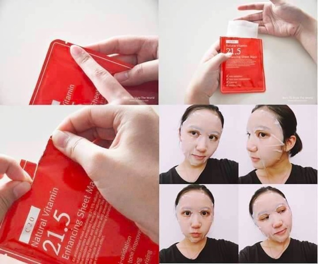 [HCM]Mặt nạ giấy Natural Vitamin C21.5