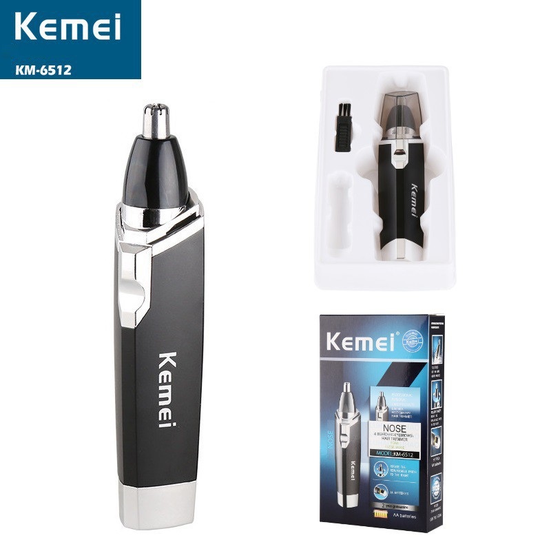 Máy tỉa lông mũi Kemei KM-6512 dùng pin tiện lợi  - Máy tỉa lông