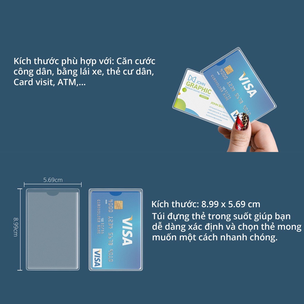 Túi Trong Suốt Đựng Thẻ Căn Cước