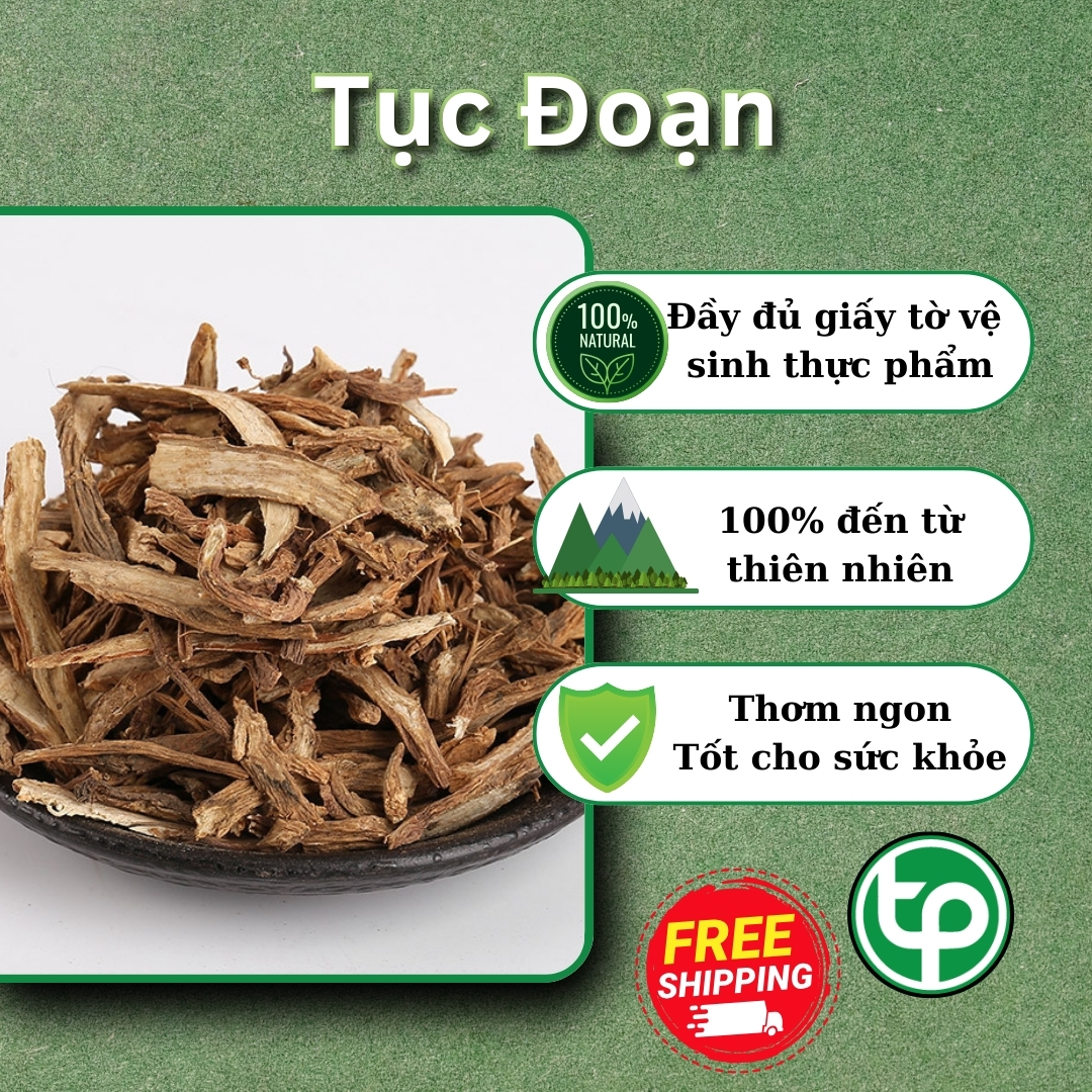 Tục đoạn sấy khô 100g (Loại 1, Thơm, Sạch) - Tấn Phát - Chuyên dùng để pha trà và sắc nước uống