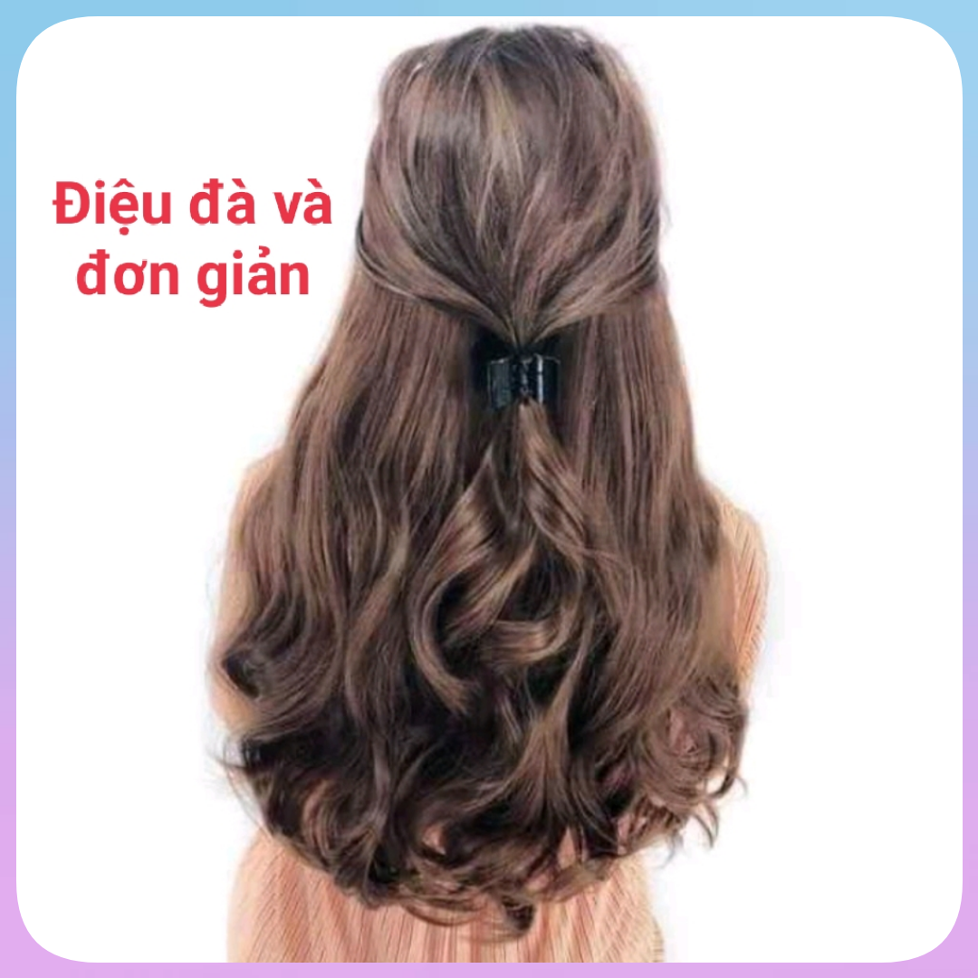 Kẹp Tóc Càng Cua [Giá Hủy Diệt] , Cặp Tóc Càng Cua Đen Nhám Hàn Quốc Bền , Đẹp