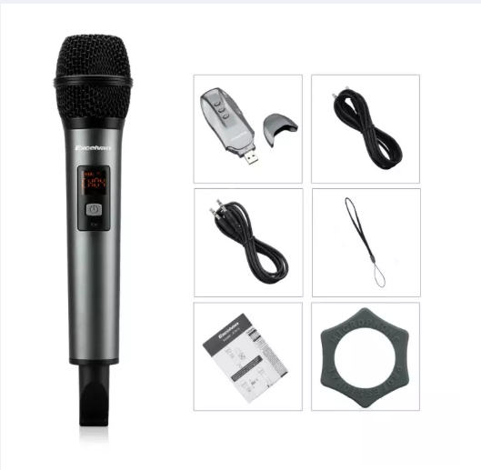 Karaoke microphone Bluetooth, wireless karaoke microphones excelvan K18V wireless microphone swell, karaoke microphone wireless presenter compact captured Italian mic good thanks to the high sensitivity mic not broken italian