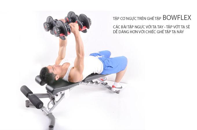 Ghế tập tạ đa năng điều chỉnh độ dốc Bowflex