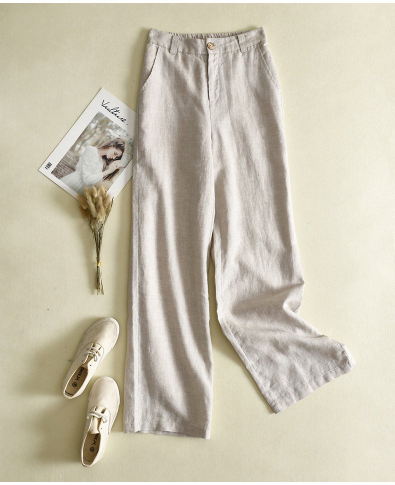 Quần dài linen nam co giãn cao cấp - quần đũi nam dáng dài basic đũi việt