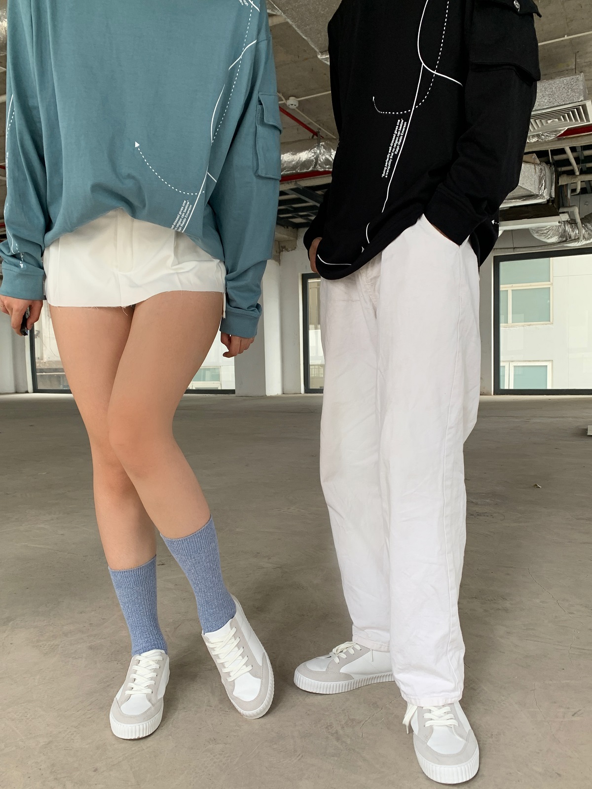 Giày Da Sneaker Nam Nữ E05 Off/White Dincox