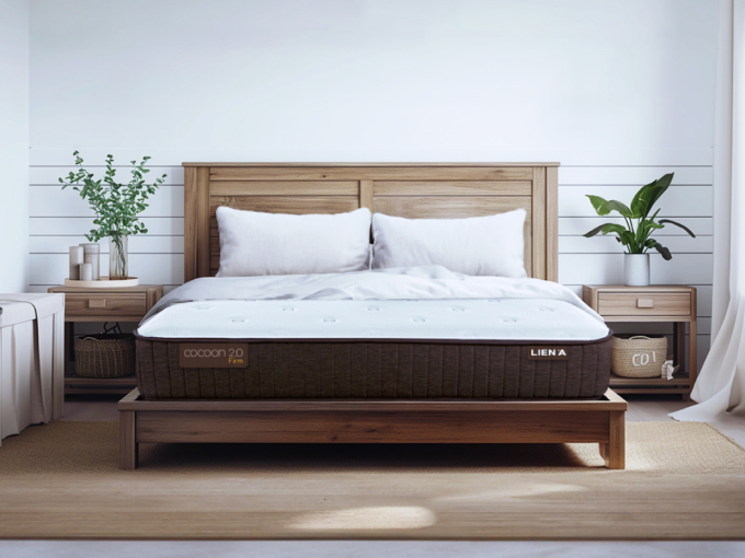 Nệm Lò Xo Liên Á COCOON 2.0 FIRM, tối ưu với tư thế nằm thẳng lưng- Độ cao 25cm-Bảo hành 10 năm.