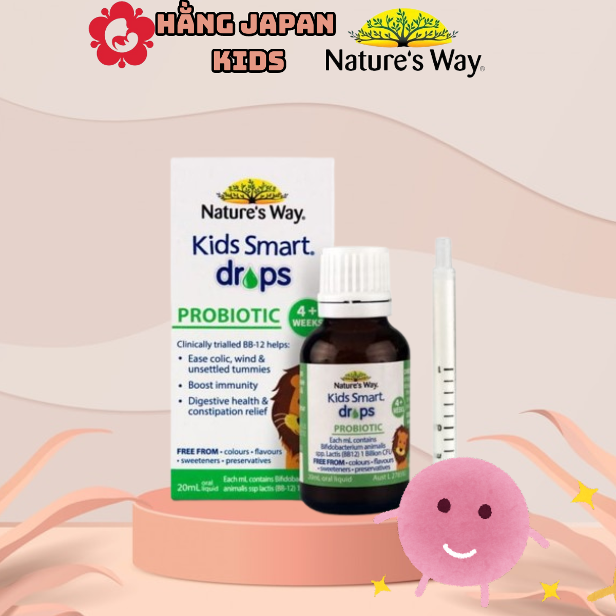 Nature’s Way Kids Smart Drops Probiotic – Bổ sung men vi sinh cho bé