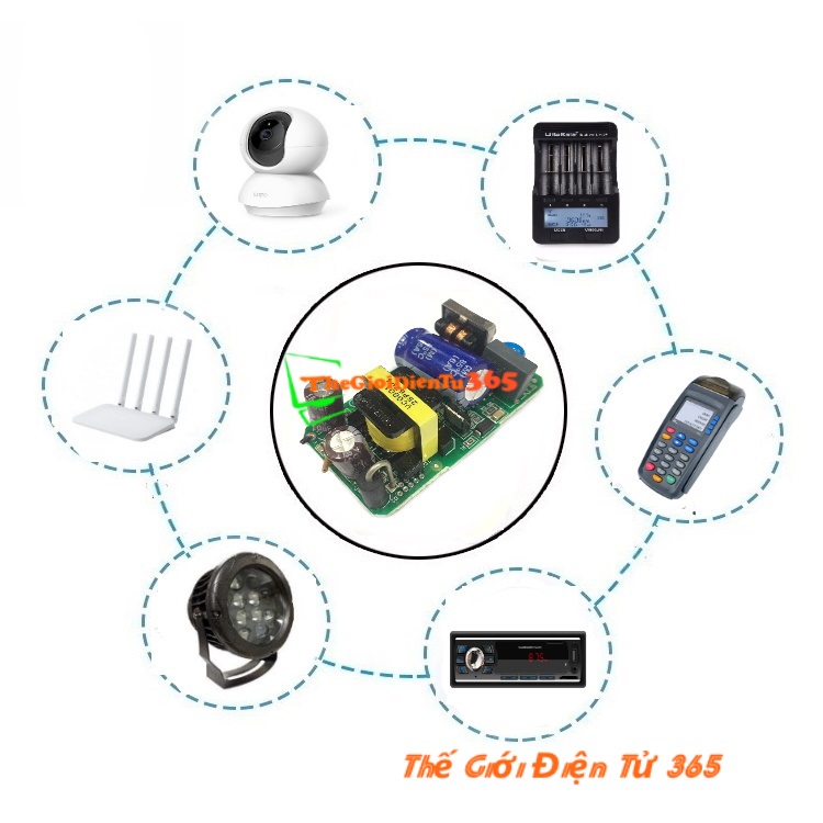 Bo Mạch Nguồn 12V 2A