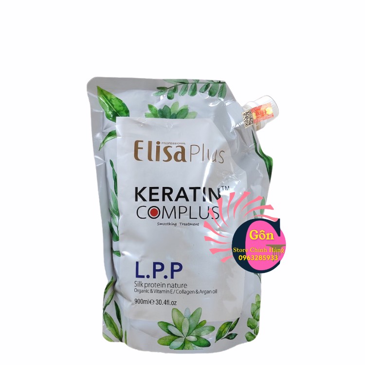 Kem Ủ - Hấp Tóc Elisa plus LPP Keratin Complex Phục Hồi Mền Mượt 900ml