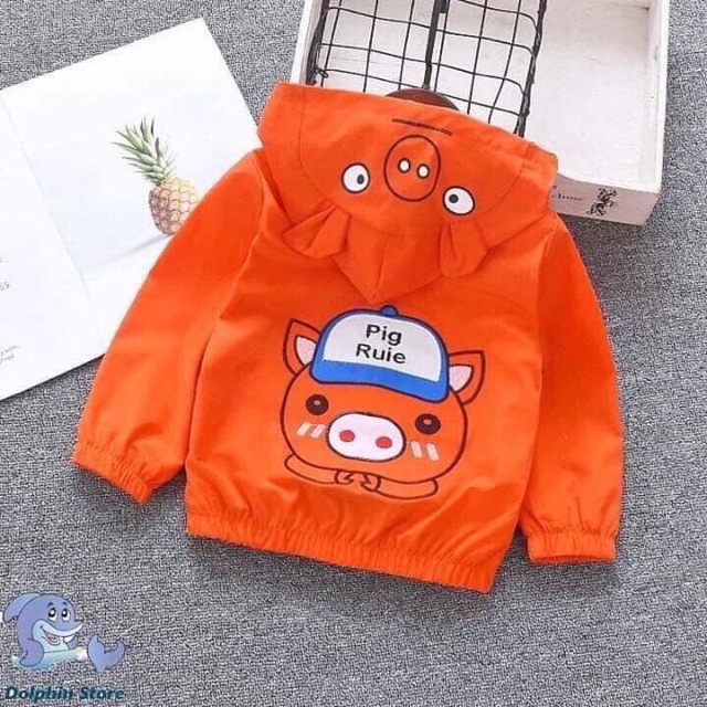 Áo khoác gió 2 lớp cho bé trai bé gái