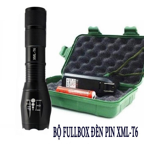Đèn pin siêu sáng xml T6 full box