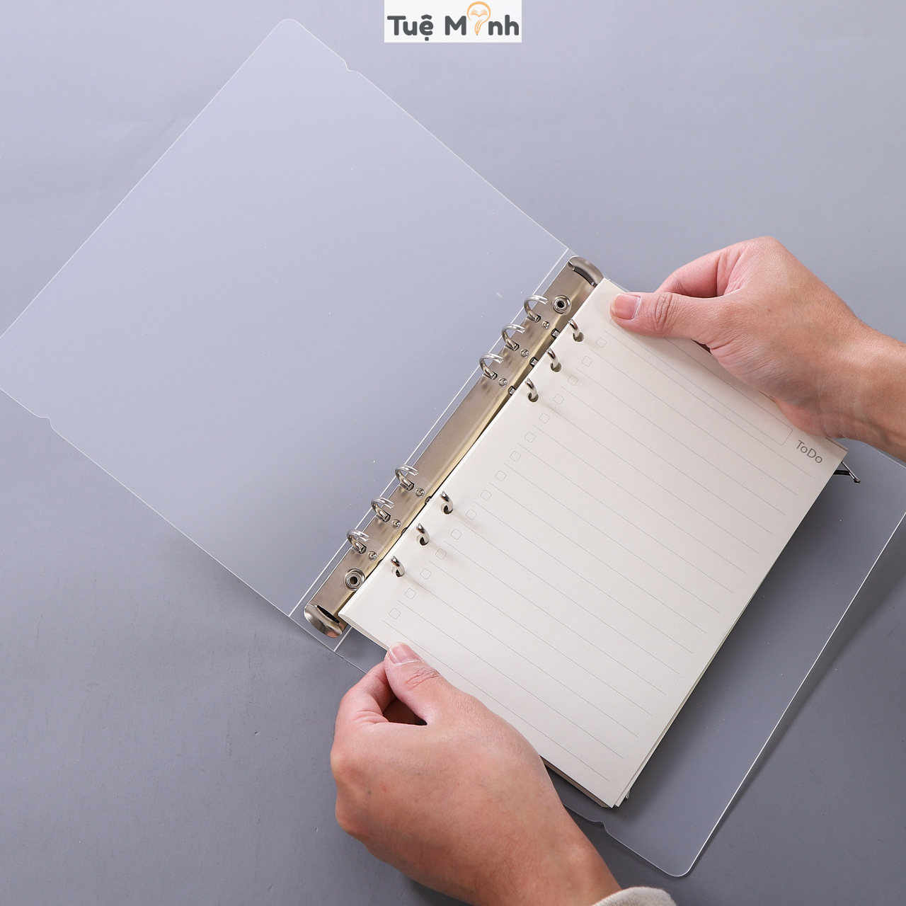 File Còng Sắt A5 Giấy Refill 90 Trang Caro/ Dot/ Kẻ Ngang/ Kế Hoạch Tùy Chọn Mix Ruột Giấy- VPP Tuệ Minh