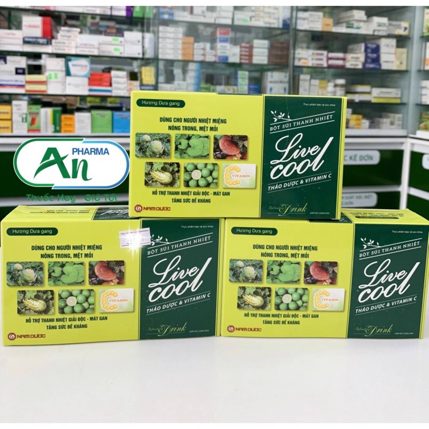 Bột sủi thanh nhiệt Livecool Nam dượᴄ (Hộp 10 gói)