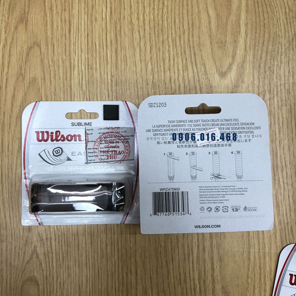 Quấn cán vợt Wilson – Quấn cốt cán vợt Wilson (Loại dầy Vỉ / 1 cái)