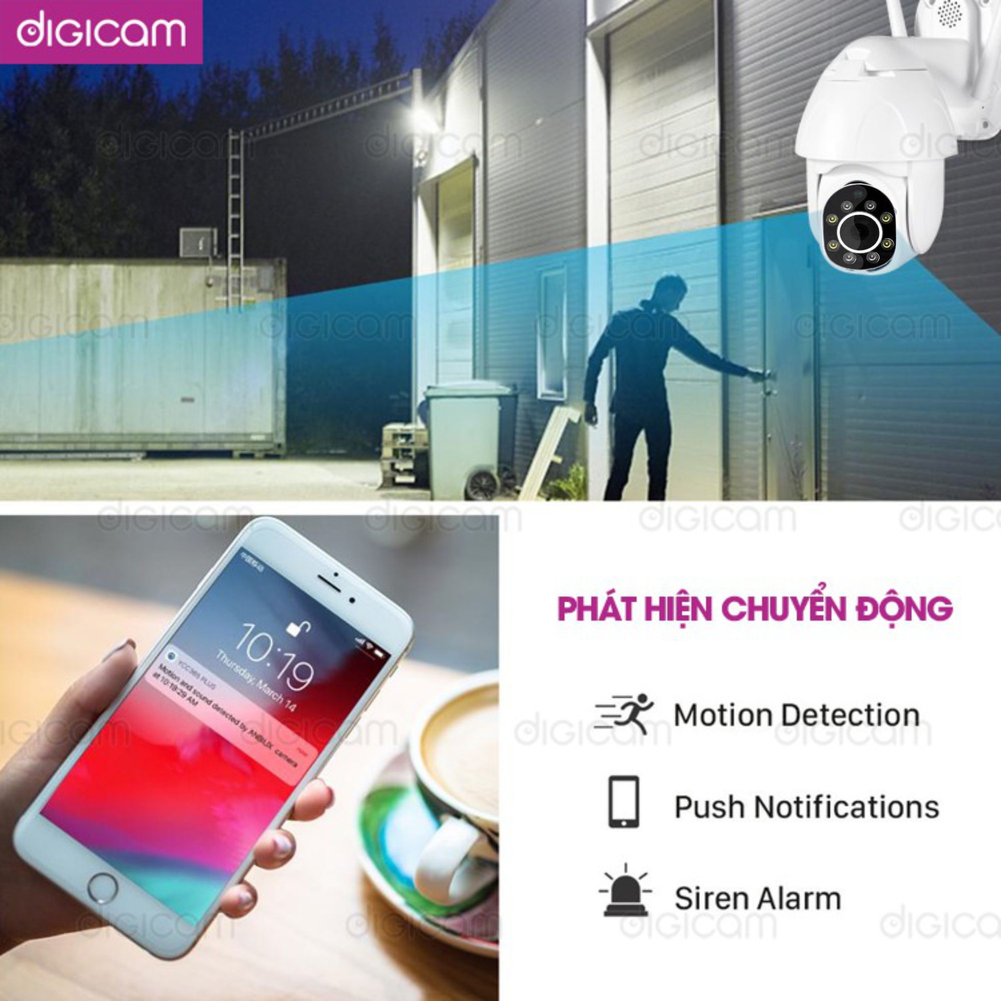 Camera IP YooSee Xoay 360 độ PTZ - Cao cấp Full HD