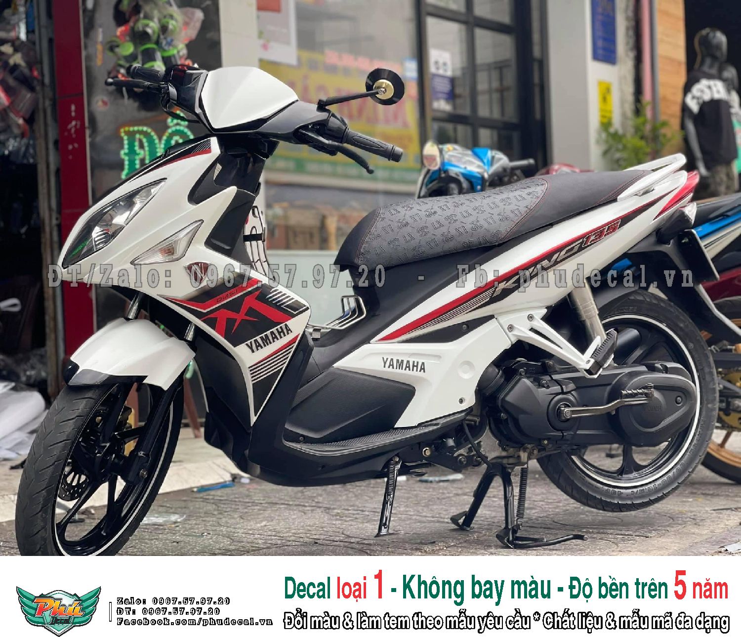 Tem rời xe novo trắng mx