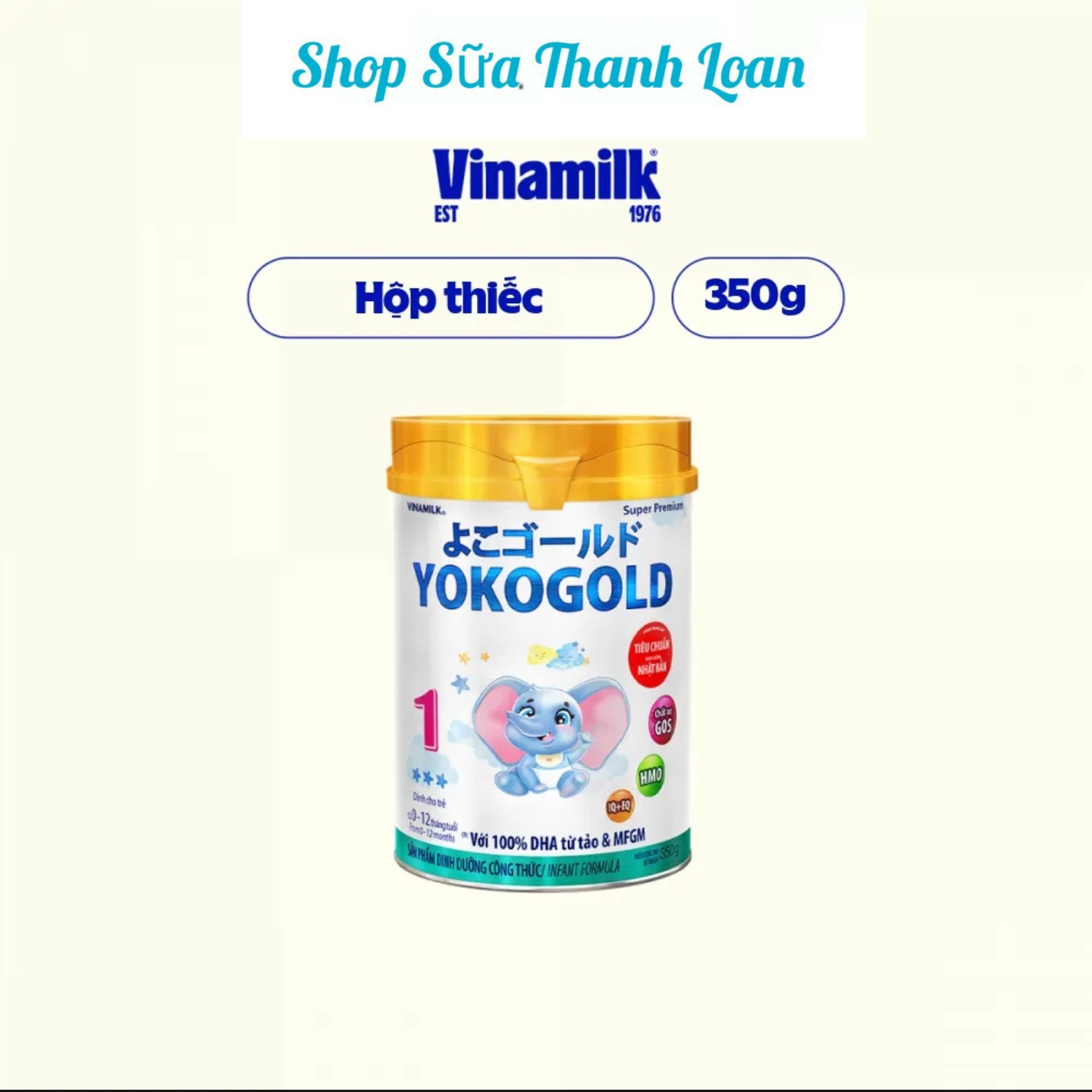 (Expiration Date July 2027) (Point-Eligible) Vinamilk Yokogold Powdered Milk 1 350g.