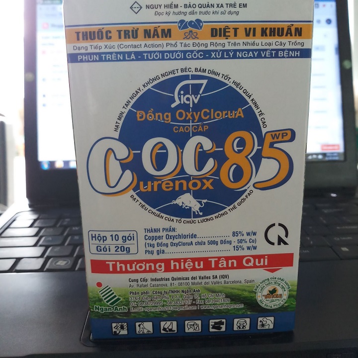 Thuốc trừ nấm và diệt khuẩn COC 85WP