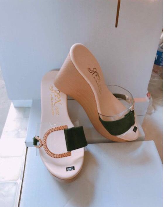 Dép nữ xuồng 9cm meka khóa