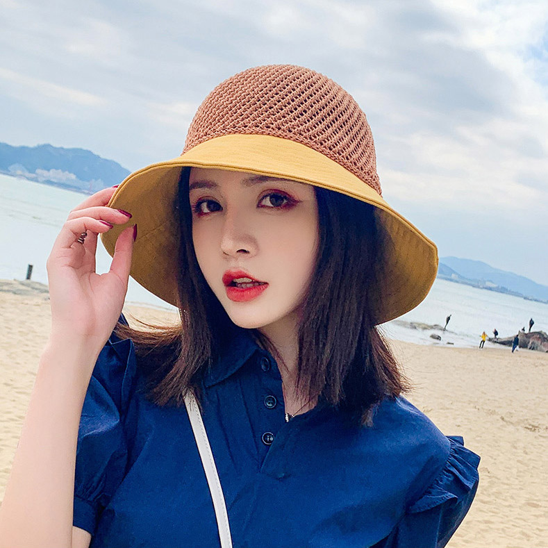 Nón Vành Rộng Style Cói Phối Nơ Cực Xinh - 100style