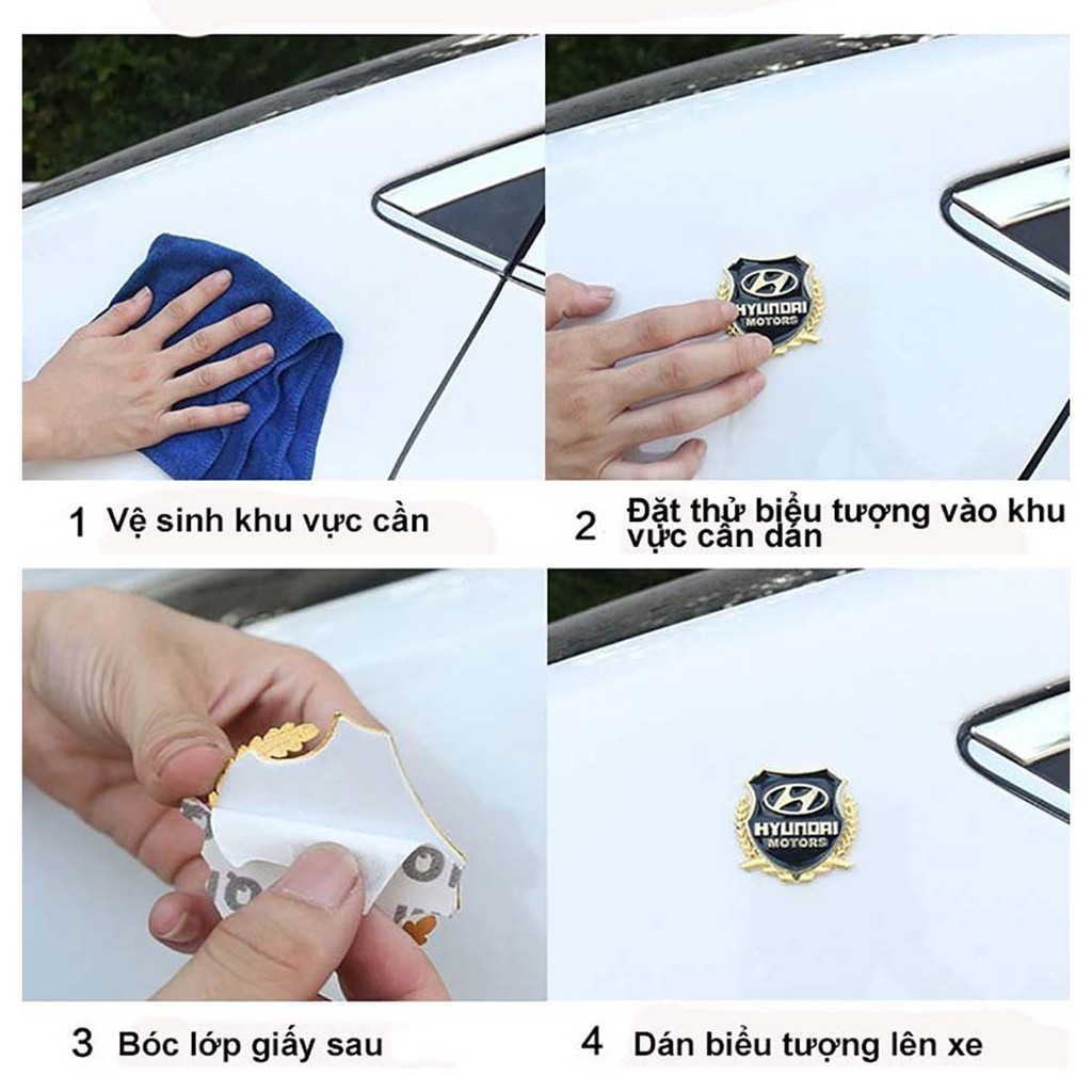 Bộ 02 Logo Bông lúa Honda