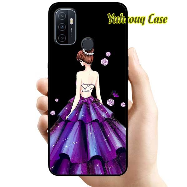 Ốp lưng dành cho oppo a53 - công chúa váy tím