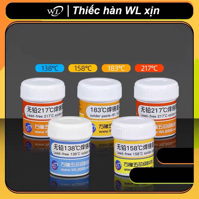 Thiếc hàn wl chất lượng cao nhiệt độ 138°c / 158°c / 183°c / 217°c