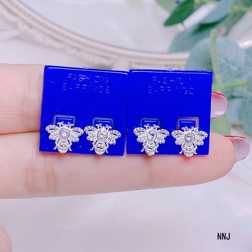 Bông tai hình bướm chất liệu bạc s925 MS35d