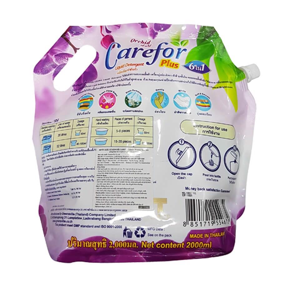 Nước giặt xả Carefor Thái Lan 2000ml Tím
