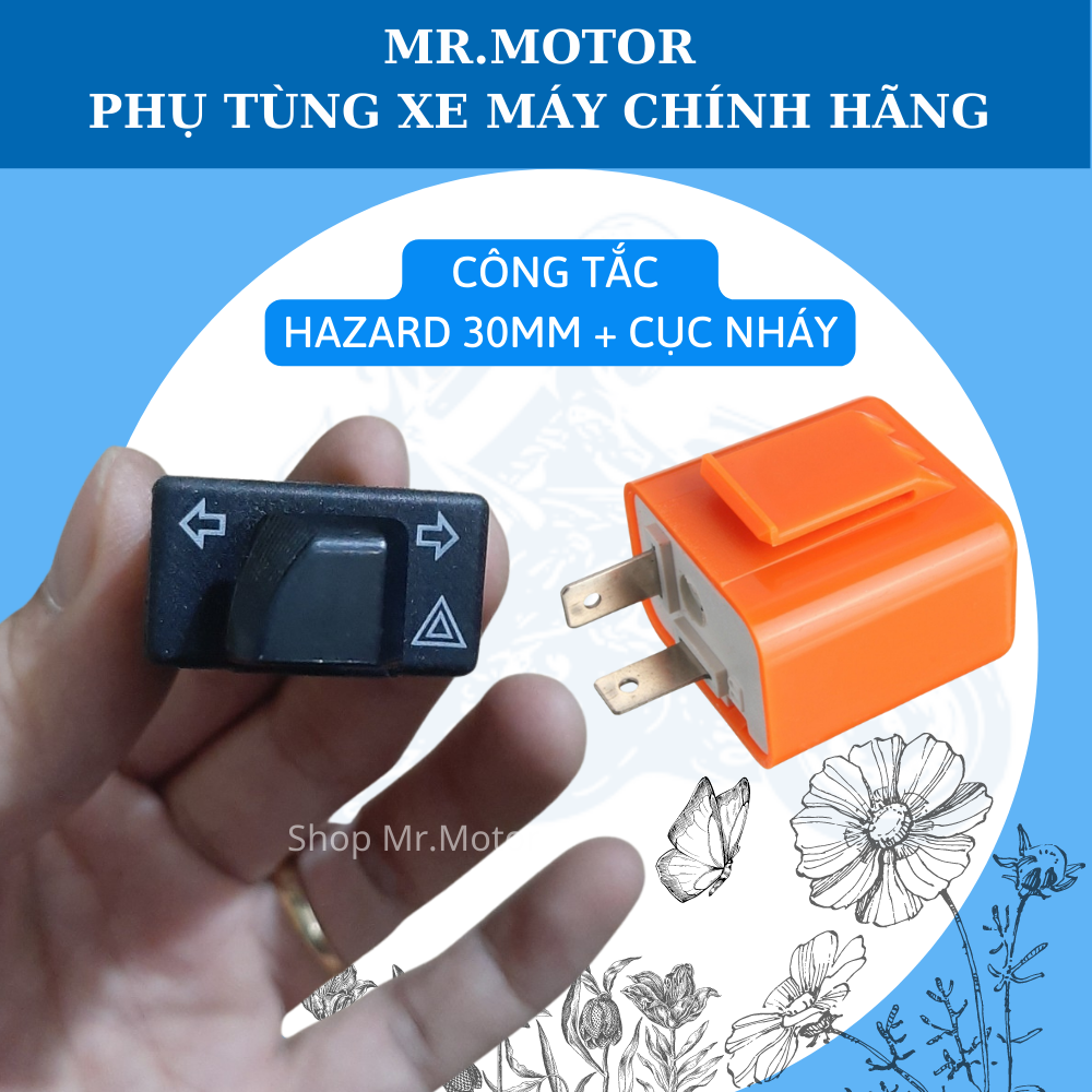 Combo công tắc Hazard - Cục nháy( Rơ le) xinhan
