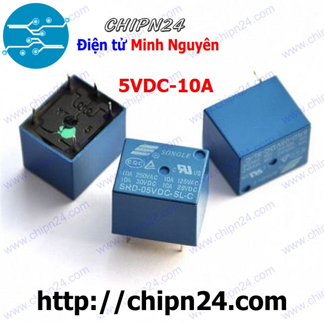 [2 con] (F79) RELAY 5 CHÂN 5V-10A SRD-05VDC-SL-C (5P5V10A)