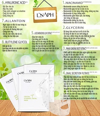 Mặt nạ thủy Tinh L'NAPH - 1hộp 5 miếng