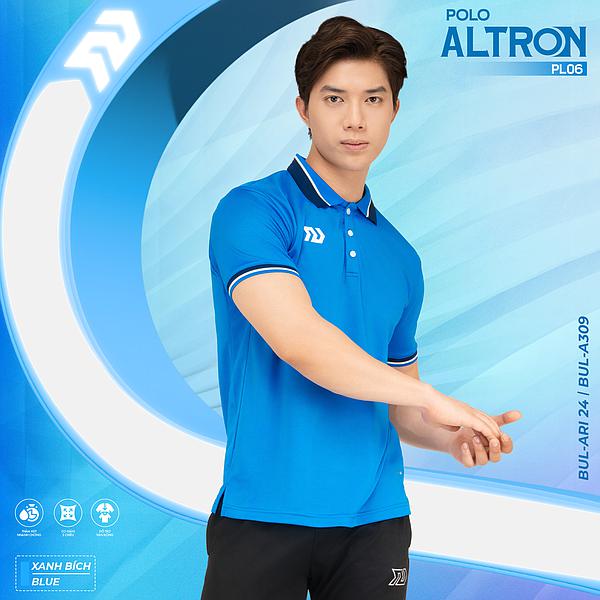 Áo polo thể thao nam bulbal altron pl06 - vải thun cá sấu mềm mại