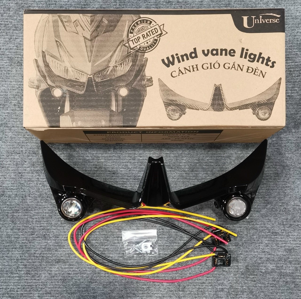 CÁNH GIÓ TRƯỚC WINNER X (ĐỦ MÀU) KÈM ĐÈN PHỤ MINI