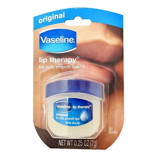 [HCM]SÁP DƯỠNG MÔI MỀM MỊN KHÔNG MÙI VASELINE 7GR