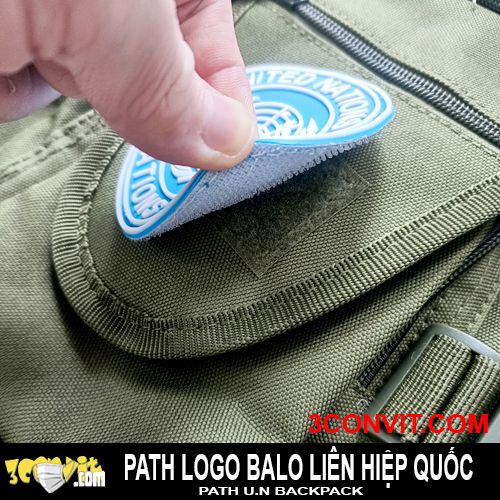 Path logo phù hiệu U.N dán balo
