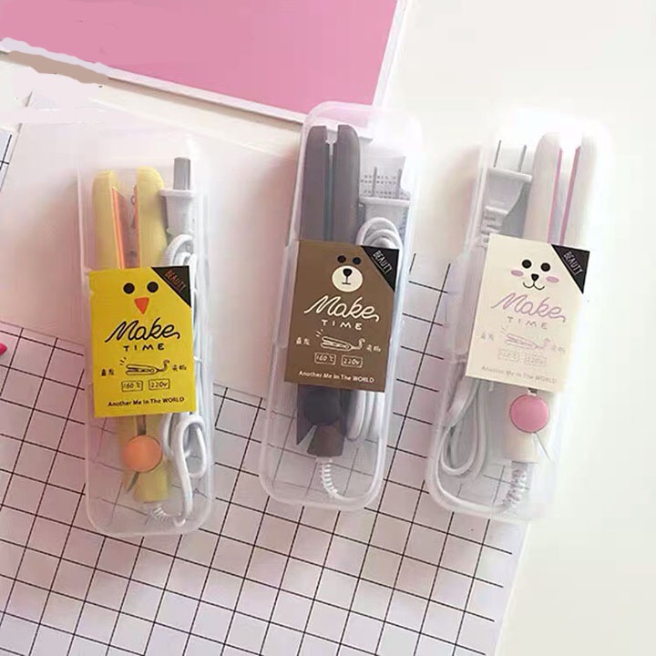 Máy duỗi tóc là tóc mini, máy kẹp uốn duỗi tóc mini giúp duỗi uốn thẳng tóc 2 trong 1