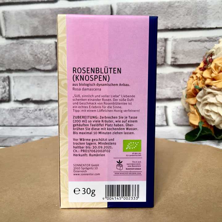 Trà Hoa Hồng Hữu Cơ - Sonnentor 30g