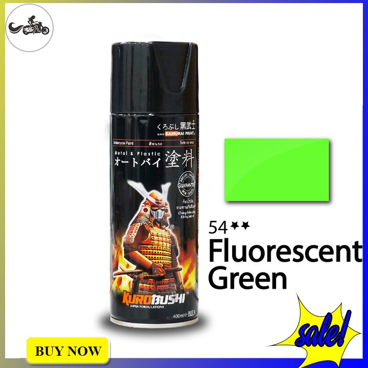 Sơn xịt Samurai màu xanh lá huỳnh quang 54**